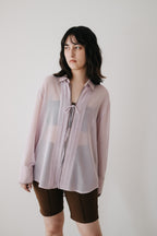 【ROOM.THE.ROOM】Elio front-tie shirt