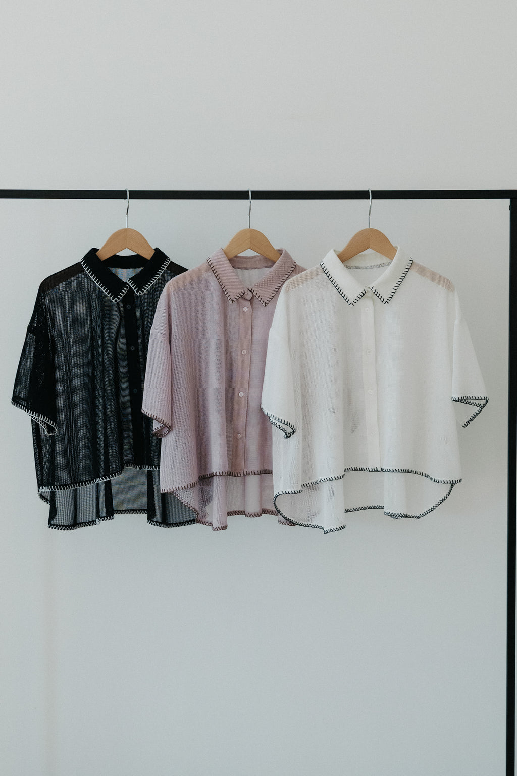 【ROOM.THE.ROOM】Elio flare mesh shirt