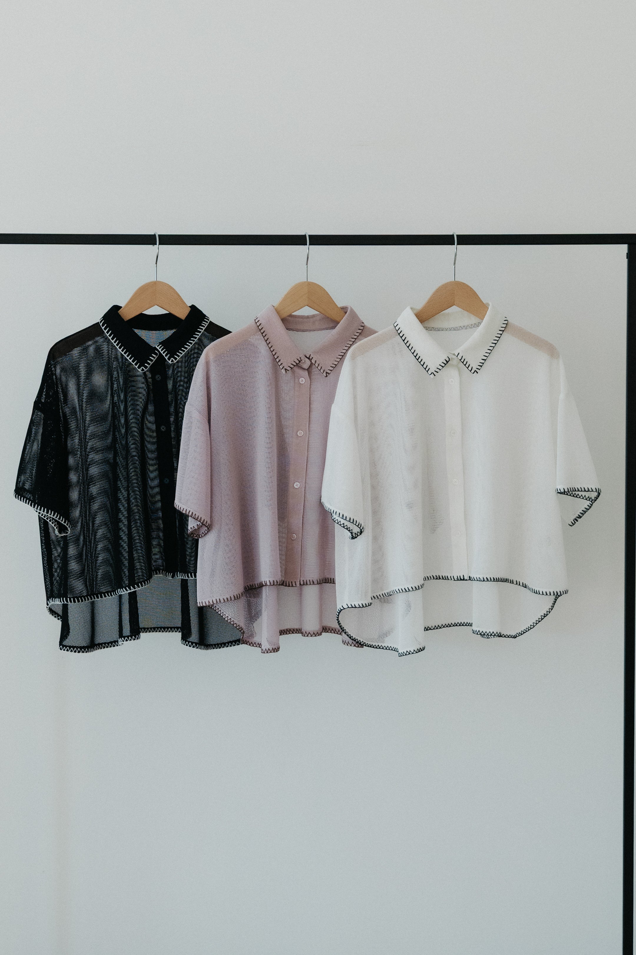 【ROOM.THE.ROOM】Elio flare mesh shirt
