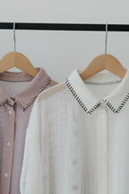 【ROOM.THE.ROOM】Elio flare mesh shirt