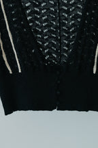 【ROOM.THE.ROOM】Oliver cropped-mesh cardigan