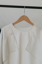 【ROOM.THE.ROOM】Elio satin-sleeve scarf top