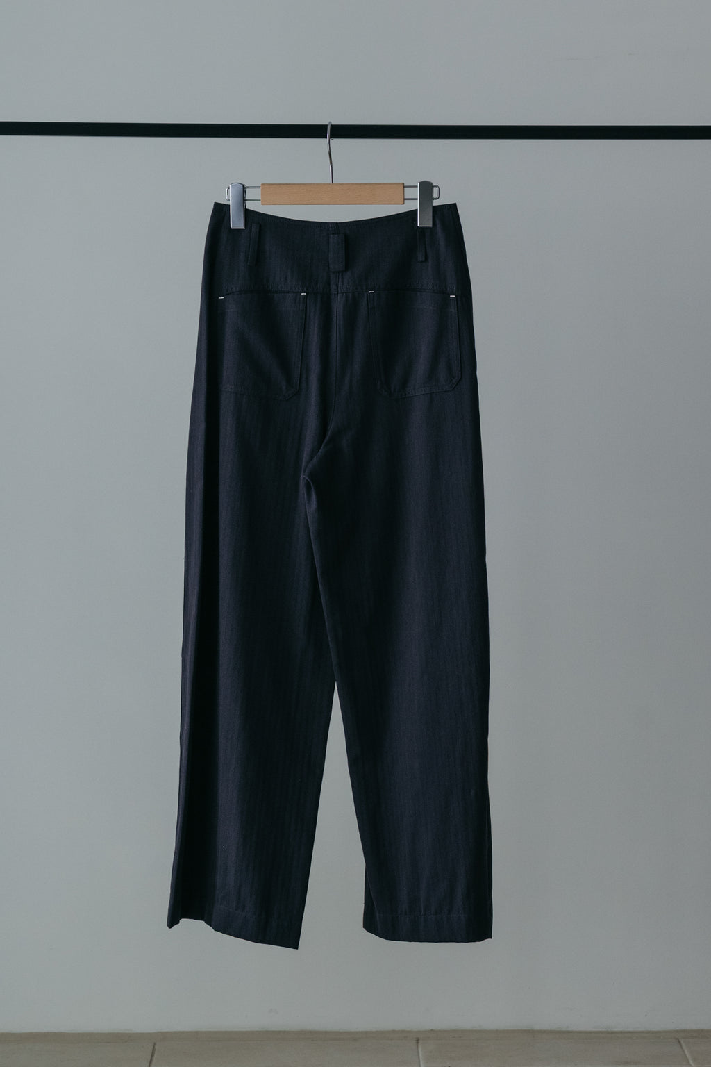 【MAIKU】Easy wide stripe pants