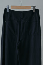 【MAIKU】Easy wide stripe pants