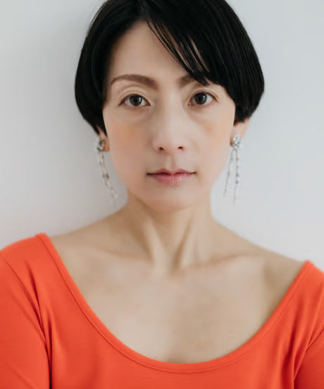 【Luce Costante】Howlite bow earrings(イヤリング)