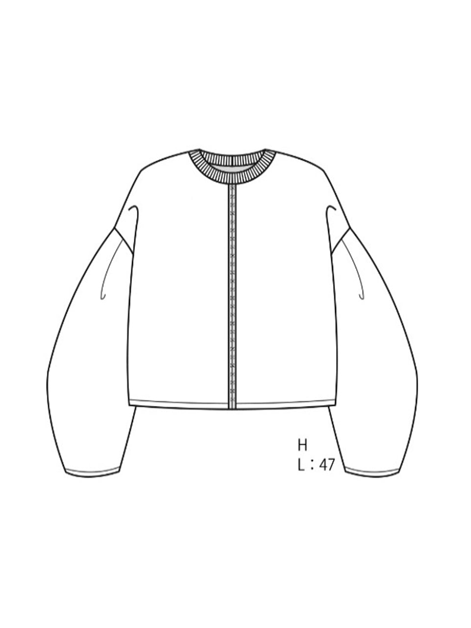 【PRE ORDER 2026SS】【ROOM.THE.ROOM】Emma big sleeve jacket 【先行予約12月上旬ごろ配送予定】