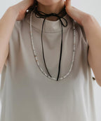 【Luce Costante】Howlite long necklace