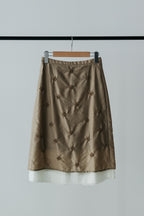 【MAIKU】bijou embroidery skirt