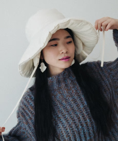【faible and failure】 Brioche sweater Col.CAMEL,OFF WHITE