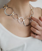 【ROOM.THE.ROOM】Metal circle necklace