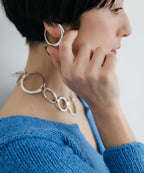 【ROOM.THE.ROOM】Metal circle big hoop earrings