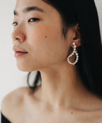 【ROOM.THE.ROOM】Pearl line earrings(イヤリング)