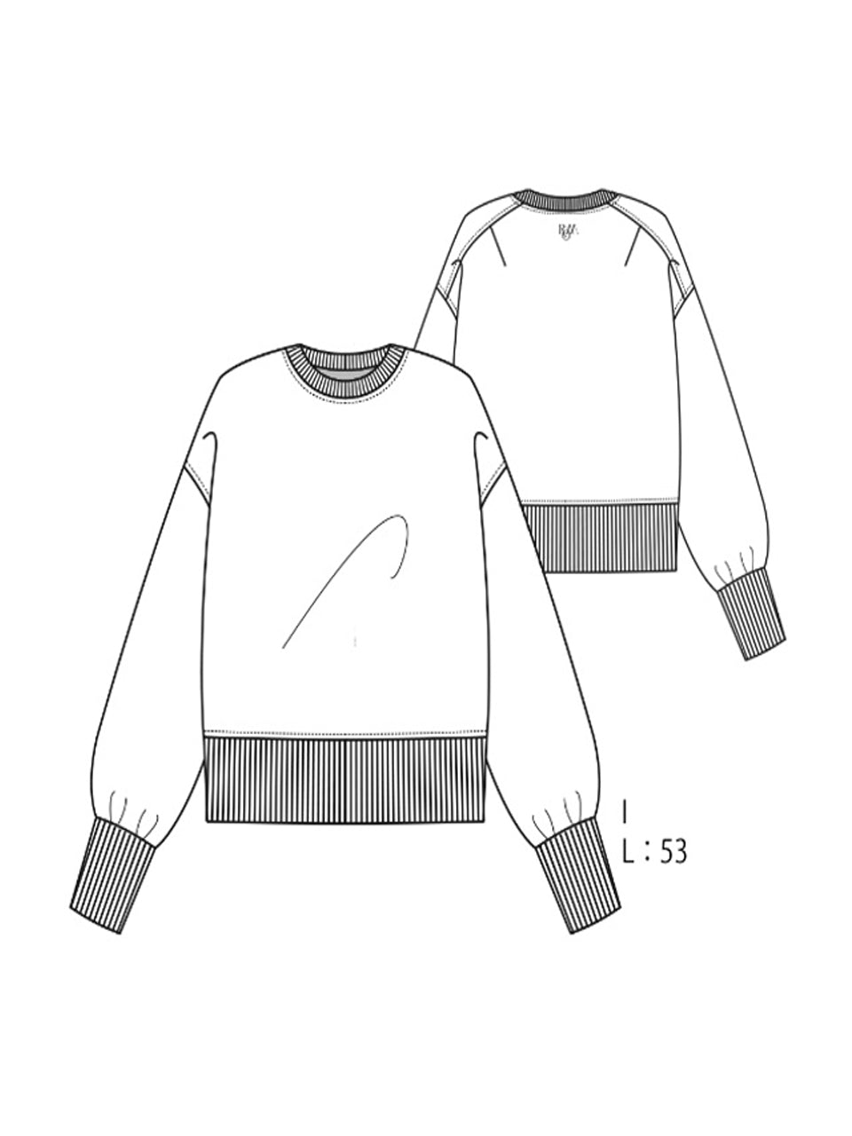 【PRE ORDER 2026SS】【ROOM.THE.ROOM】Emma sweatshirt 【先行予約12月上旬ごろ配送予定】