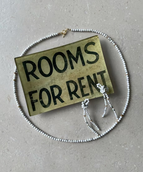 【Luce Costante】Howlite long necklace