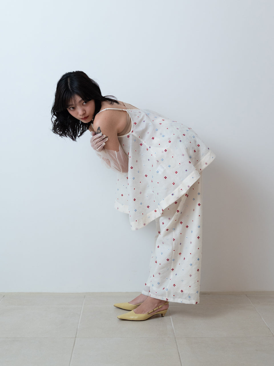 【PRE ORDER 2026SS】【ROOM.THE.ROOM】Brooklyn embroidery pants【先行予約2月中旬ごろ配送予定】