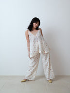 【PRE ORDER 2026SS】【ROOM.THE.ROOM】Brooklyn embroidery cami 【先行予約2月中旬ごろ配送予定】