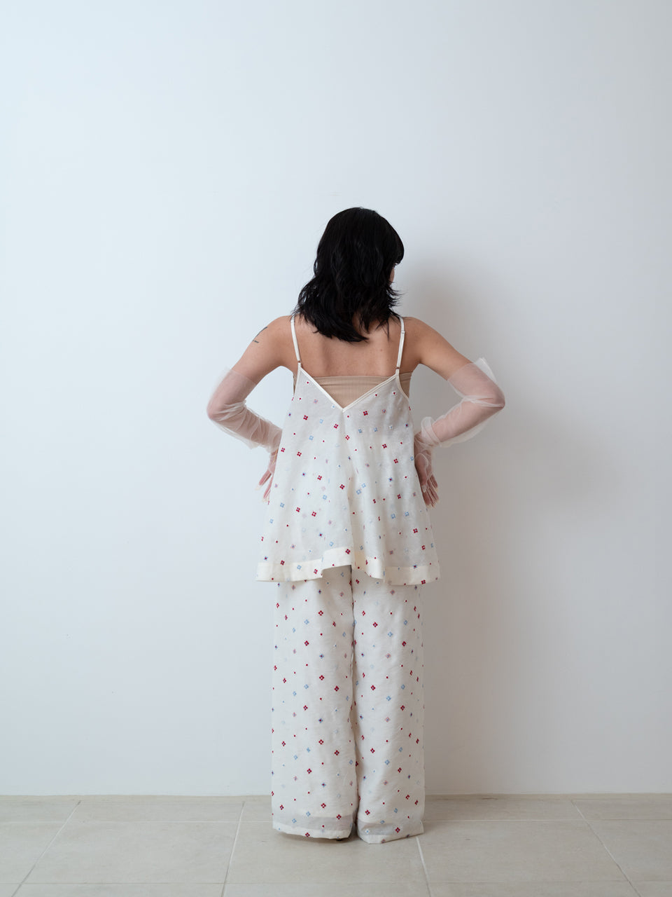【PRE ORDER 2026SS】【ROOM.THE.ROOM】Brooklyn embroidery cami 【先行予約2月中旬ごろ配送予定】