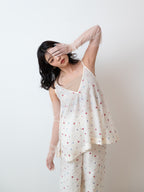 【PRE ORDER 2026SS】【ROOM.THE.ROOM】Brooklyn embroidery cami 【先行予約2月中旬ごろ配送予定】