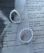 【ROOM.THE.ROOM】Pearl oval pierces(ピアス)