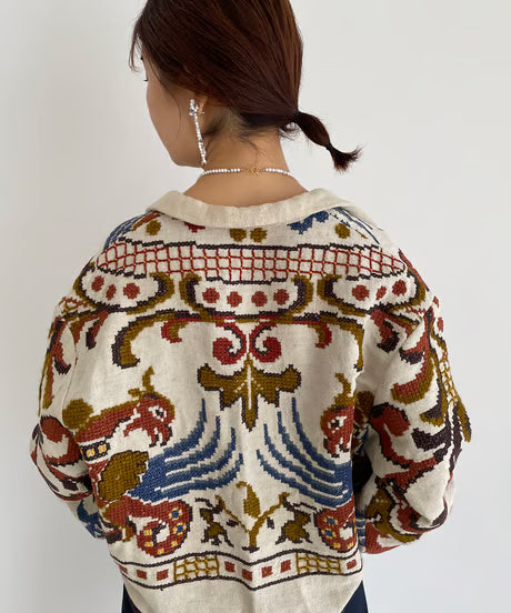 【Luce Costante】Howlite bow pierces(ピアス)