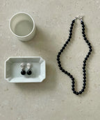 【Luce Costante】Onyx pierces(ピアス)