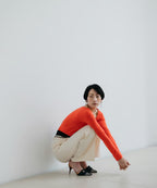 【Luce Costante】Howlite bow earrings(イヤリング)