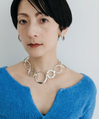 【ROOM.THE.ROOM】Metal circle big hoop earrings