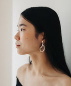 【ROOM.THE.ROOM】Pearl line earrings(イヤリング)