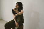 【ROOM.THE.ROOM】Oliver cropped-mesh cardigan