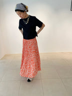 【SALE20%OFF】OP Cluster Print Pleated Skirt