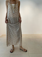 【SALE20%OFF】Chevron Foil Cut Jacquard One Piece