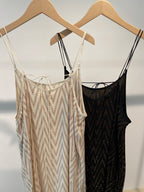 【SALE20%OFF】Chevron Foil Cut Jacquard One Piece