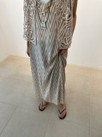 【SALE20%OFF】Chevron Foil Cut Jacquard One Piece