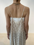 【SALE20%OFF】Chevron Foil Cut Jacquard One Piece