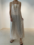 【SALE20%OFF】Chevron Foil Cut Jacquard One Piece