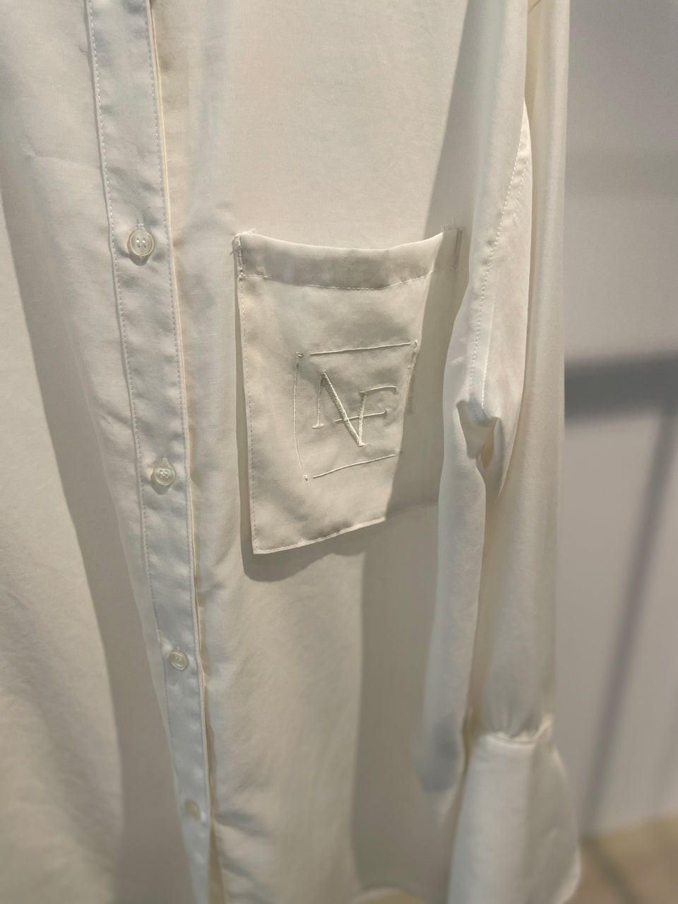 Emblem Sheer Blouse