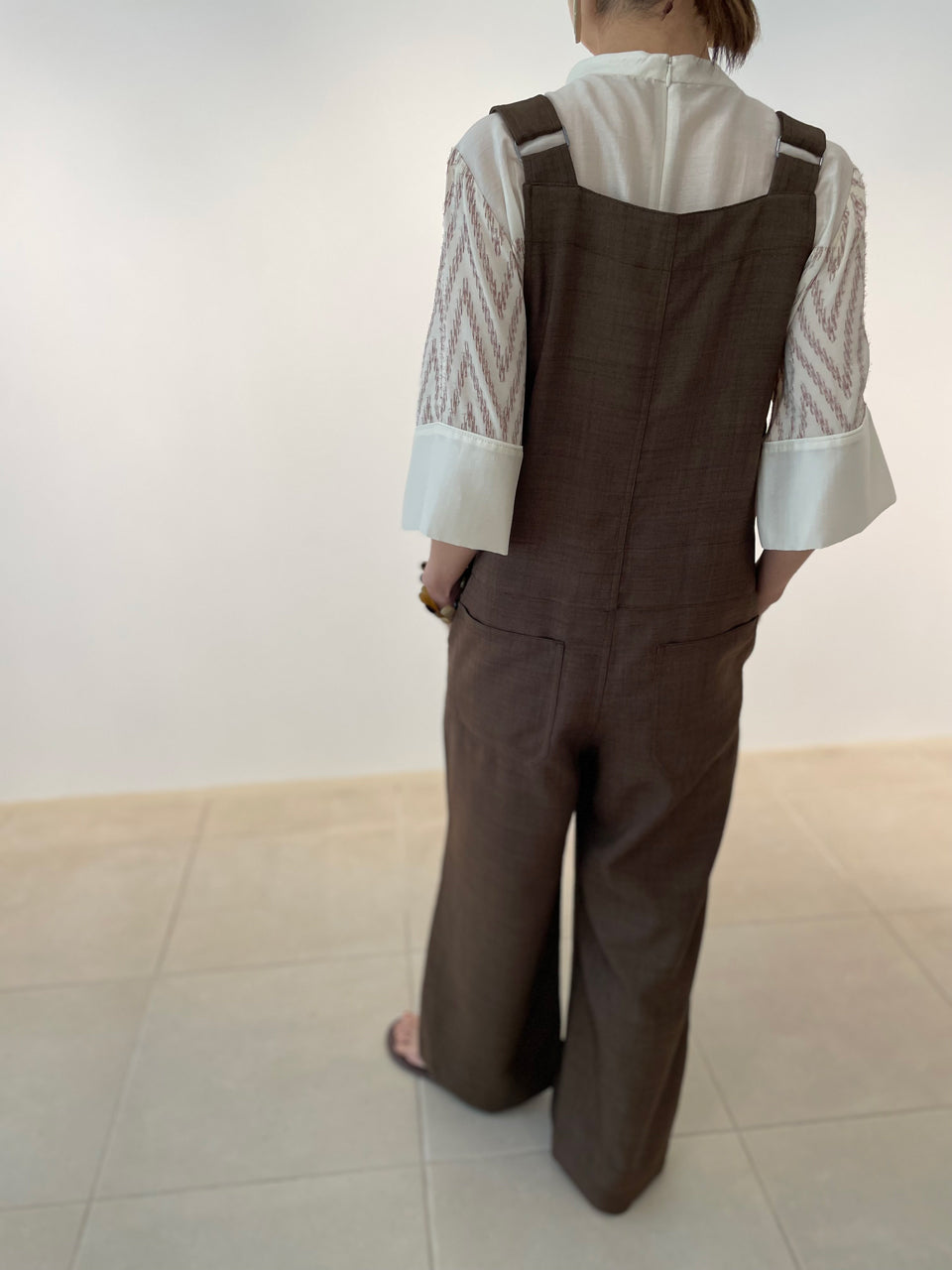 【SALE20%OFF】Chevron Foil Jacquard Blouse