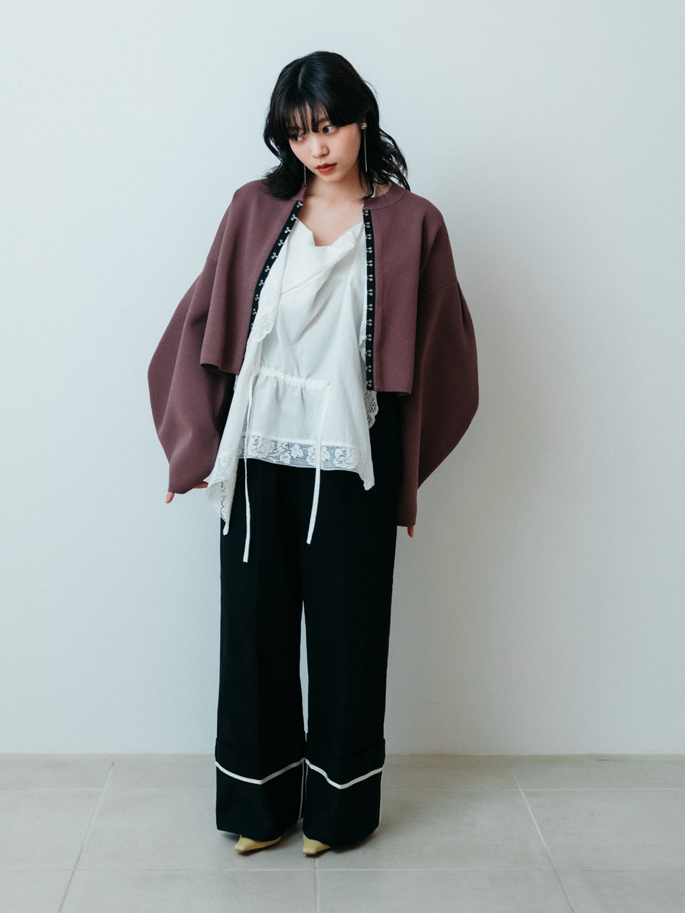 【PRE ORDER 2026SS】【ROOM.THE.ROOM】Emma wide-leg pants 【先行予約12月上旬ごろ配送予定】