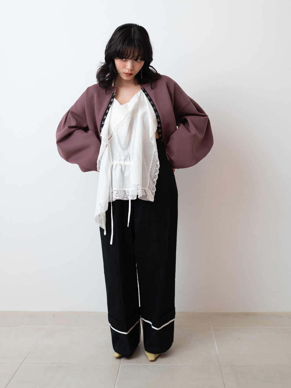 【PRE ORDER 2026SS】【ROOM.THE.ROOM】Emma big sleeve jacket 【先行予約12月上旬ごろ配送予定】