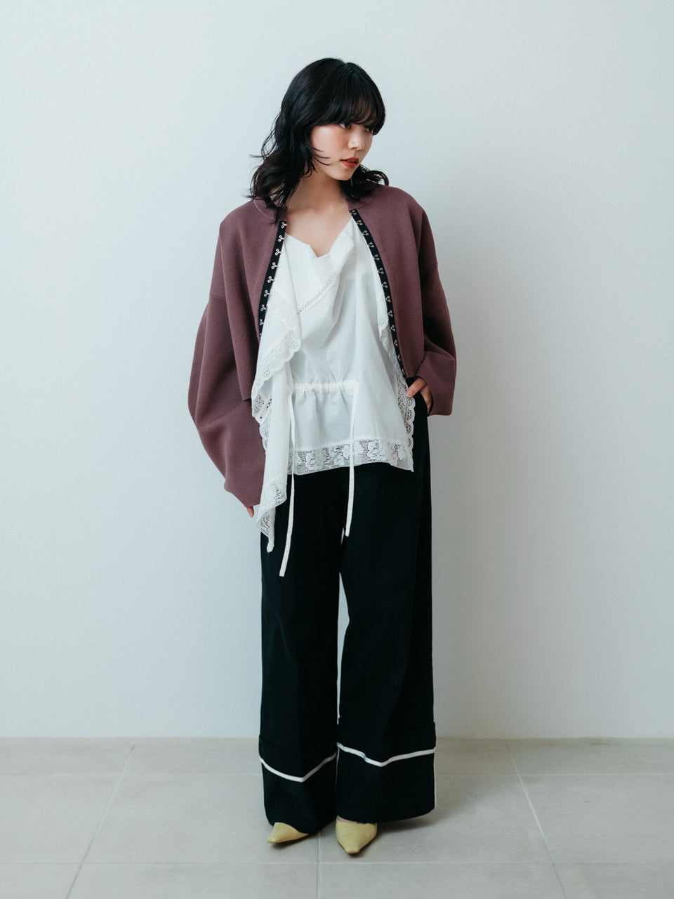 【PRE ORDER 2026SS】【ROOM.THE.ROOM】Emma wide-leg pants 【先行予約12月上旬ごろ配送予定】
