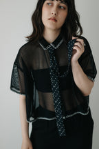 【ROOM.THE.ROOM】Elio flare mesh shirt