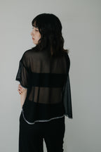 【ROOM.THE.ROOM】Elio flare mesh shirt