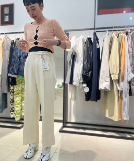 【faible and failure】 Silk knit cardigan Col.GREY