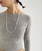 【Luce Costante】Howlite long necklace