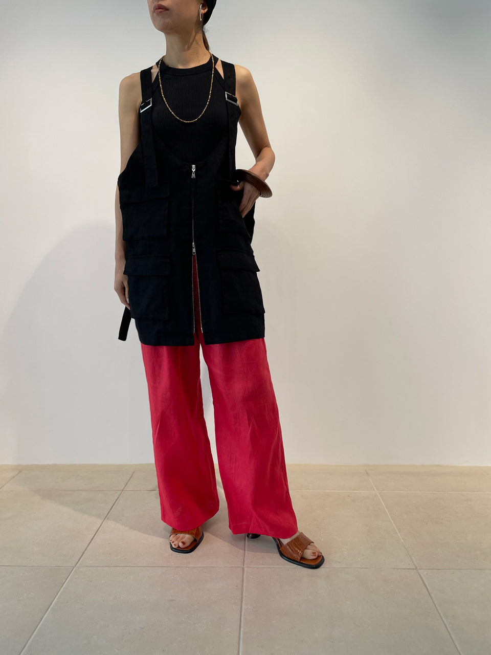 【SALE20%OFF】BIO Linen Military Vest