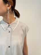 【SALE10%OFF】Sleeveless shirt dress