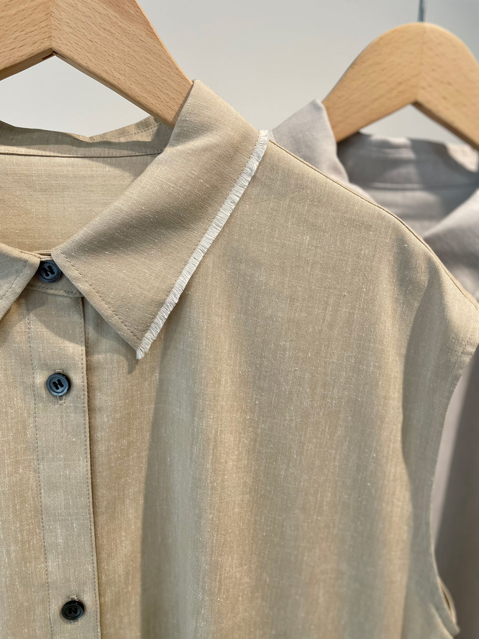 【SALE10%OFF】Sleeveless shirt dress