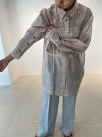 Nuance Print Sheer Shirt