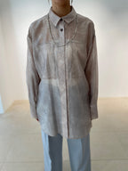 Nuance Print Sheer Shirt