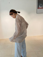 Nuance Print Sheer Shirt